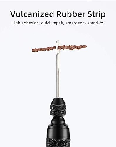 Kit di riparazione pneumatici Tubeless, strumento per pneumatici da bicicletta portatile con 5 strisce in gomma e 3 punte - Ysert