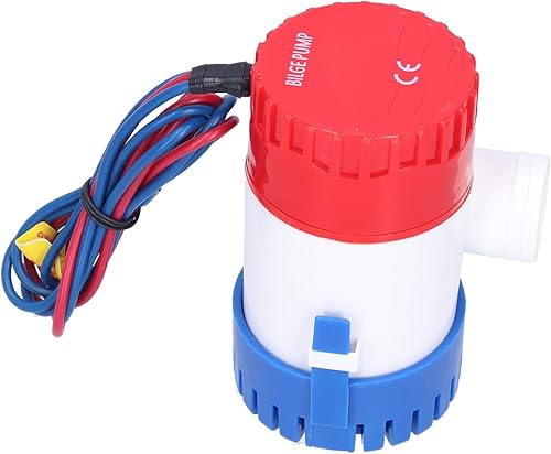 Pompa di Sentina SemiAutomatica Elettrica Piccola Pompa Sommergibile Potenza Fornire 12V/24V 350/500/750/1100GPH (DC12V 750GPH) - Ysert