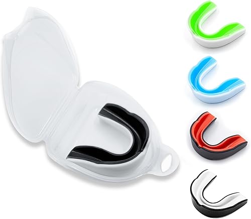 5 Pezzi Paradenti Sportivo adolescenti e Bambini, Paradenti Kick Boxing, Paradenti Professionale Slim per Rugby, Boxe, Arti Marziali, Hockey, Arti Marziali Miste, Taekwondo - Ysert