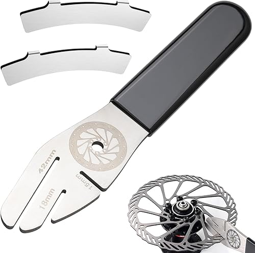 Chiave Disco Freno Bicicletta, Chiave per Freni A Disco, Strumento Allineamento della Bici, Acciaio Inox Addensato, Accessori per Biciclette, per la Manutenzione delle Biciclette - Ysert