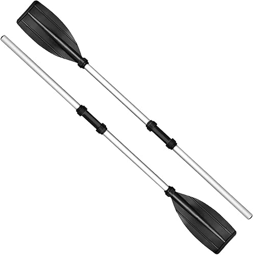 Pagaia in Alluminio per Kayak e Canoa, 1 Paio di Remi per Kayak, Remi Portatili Regolabili per Barche con Manico Antiscivolo in Lega di Alluminio per Remi gommoni gommoni - Ysert