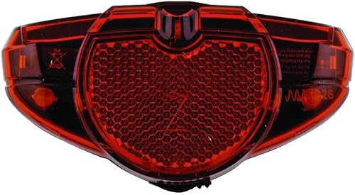 AXA Fanale Posteriore Spark, Colore: Rosso Unisex Adulto, One Size - Ysert