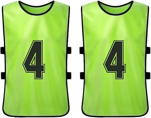 Maglie da calcio numerate Bavaglini da calcio numerati Gilet da calcio Scrimmage Vest Squadra di calcio Gilet da basket Scrimmage Gilet numerato Bavaglini da calcio Pinnies da basket 12 PCS Adulti - Ysert