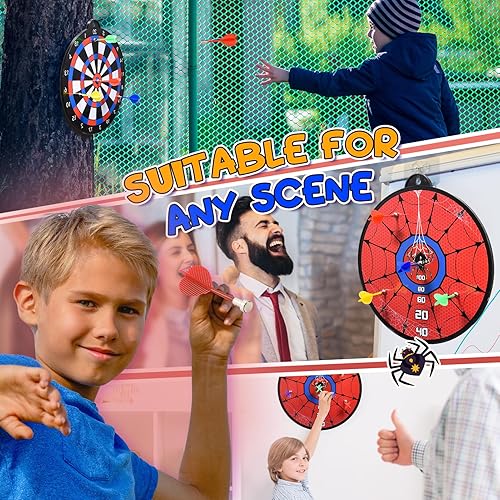 Freccette Bersaglio per Bambini, Spider Giochi Bambini 3-12 Anni Spider Giocattolo Bambino 3-12 Anni Regalo Bambino 3-12 Anni Maschio Giochi Bambino 3-12 Anni Maschio - Ysert