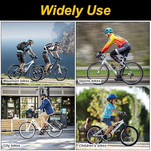 Flintronic Campanello per Bicicletta con Suono Nitido, Campanello per Bicicletta con Cinghie Regolabili, 3 Modalità di Illuminazione, per Bambini e Adulti, Mountain Bike, Bici da Strada - Ysert