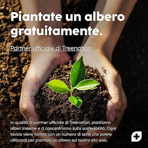 Balance Board in Legno di Quercia Sostenibile Con App Fitness - Vincitore del Test per il Plus Nel Tuo Allenamento - Tavola Oscillante per Adulti - Ysert