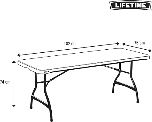 Lifetime 80272 Tavolo Pieghevole 183x76cm - Ysert