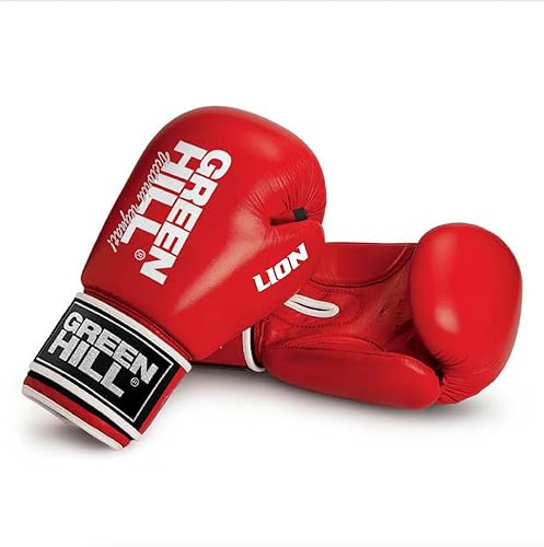 GREEN HILL Guanti Boxe Lion GUANTONI ANTISHOCK Pugilato Pelle - Ysert