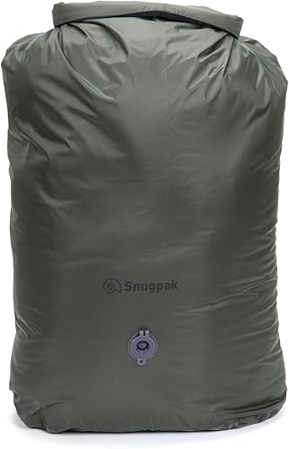 Snugpak Dri-Sak WGTE - Sacca stagna impermeabile al 100% con chiusura arrotolabile, fibbie antigelo, per avventure, campeggio, kayak, protegge da acqua, polvere, sabbia, Nero , 40L, Classico - Ysert