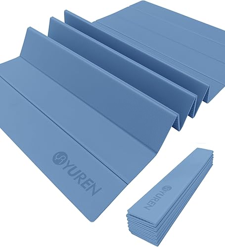 Tappetino Yoga Pieghevole 195×90cm TPE 10mm Spesso Tappetino Palestra Antiscivolo per Casa Tappetino Pilates Impacchettabile per L'allenamento Campeggio Viaggio - Ysert