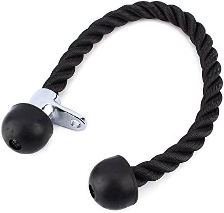Corda per Tricipiti, Corda Tricipiti Pull Down Corda per Allenamento Tricipiti Bodybuilding per Esercitare I Tricipiti Corda Tricipiti Palestra Tricep Rope Nylon, 70cm - Ysert