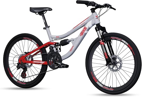 Bicicletta Bici MTB 26'' Mountain Bike BIAMMORTIZZATA Pollici Ragazzo Cambio 21 Velocità Freni a Disco - Ysert