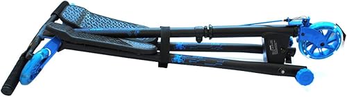 BIPATTINO - MONOPATTINO LUMINOSO NEON 3 RUOTE - SKATEBOARD - SKATE (BLU) - Ysert
