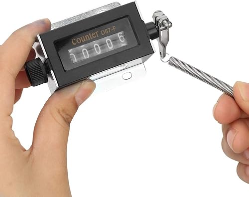 Contatore meccanico, D67F 5 cifre 0-99999 Contatore tally manuale a corsa manuale ripristinabile meccanico per pressa e macchina stampa, contatore digitale automatico - Ysert