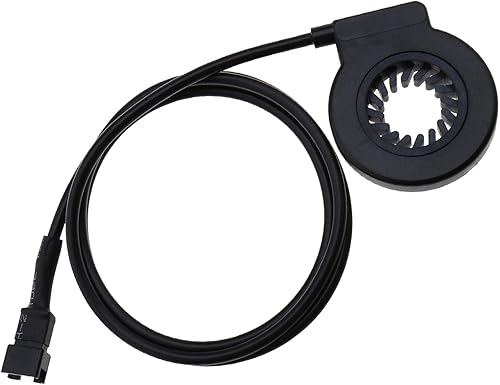 Pedale per bicicletta elettrica KT-V12L 12 magneti Dual Hall Assist Sensore PAS Pedale Sistema Impermeabile Spina Cadenza Velocità E-Bike Sensore Accessori Nero ABS - Ysert