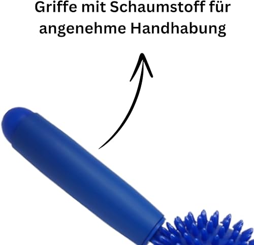 ATC Handels GmbH Rullo massaggiante con 2 palline – palla riccio 9 cm – per massaggi rilassanti – strumento ideale per rilassamento muscolare e massaggio ai piedi, facile da maneggiare ed efficace - Ysert